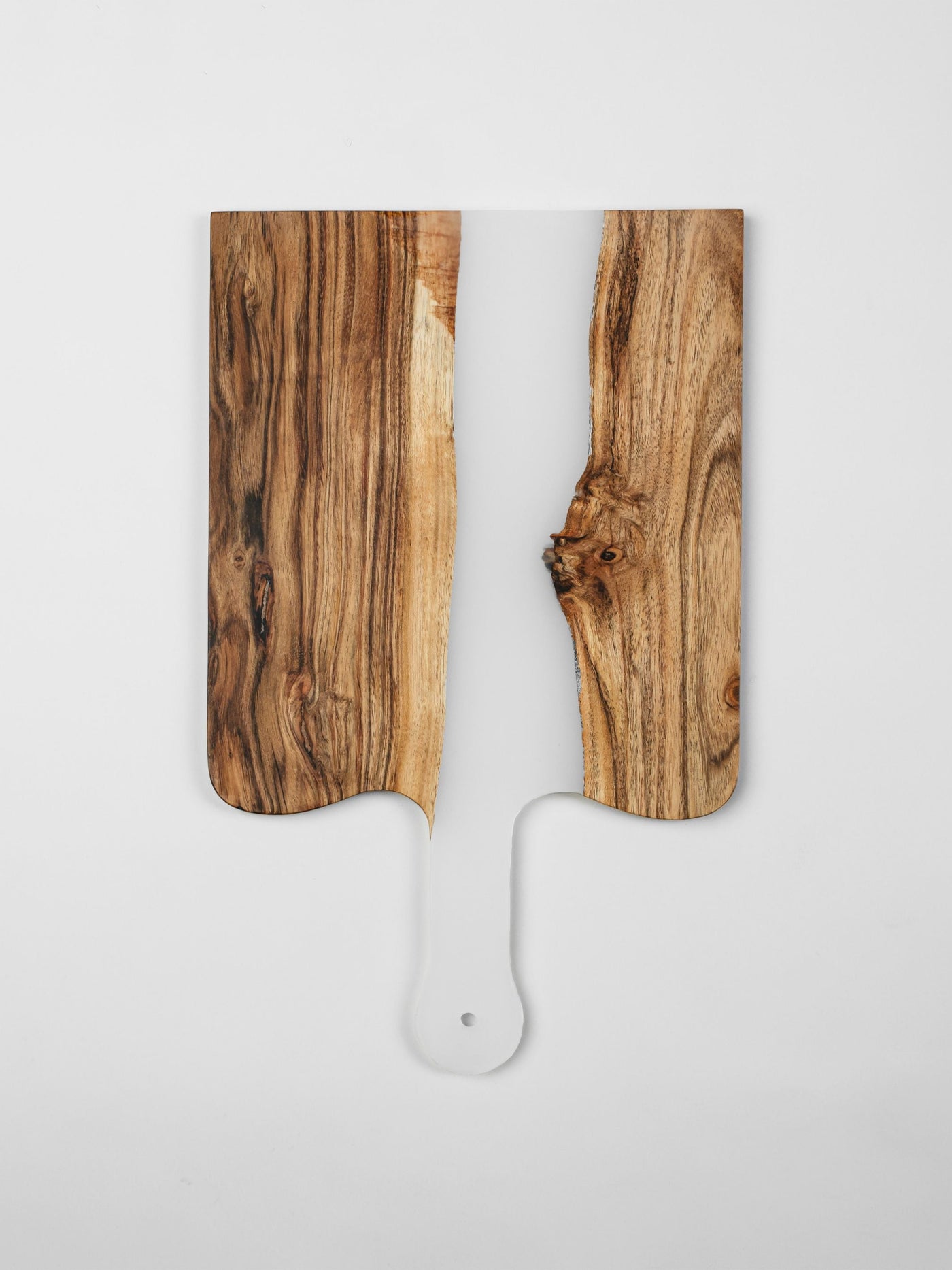 Icicle Wood-Epoxy Platter with Padddle