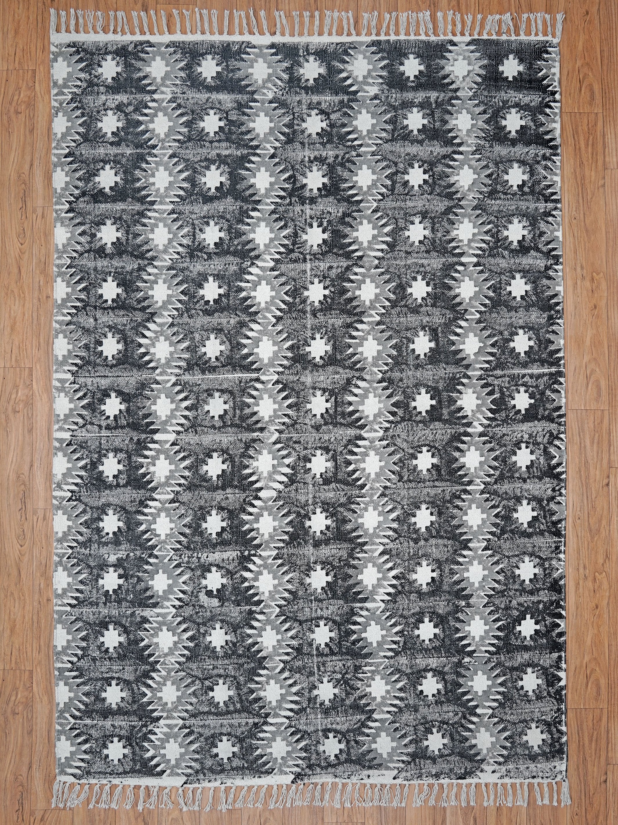 Ikat Block Print Rug