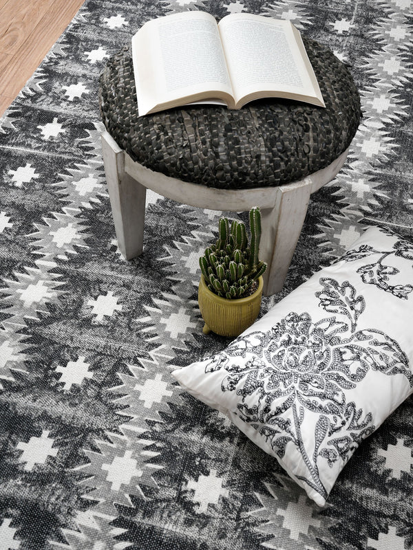 Ikat Block Print Rug