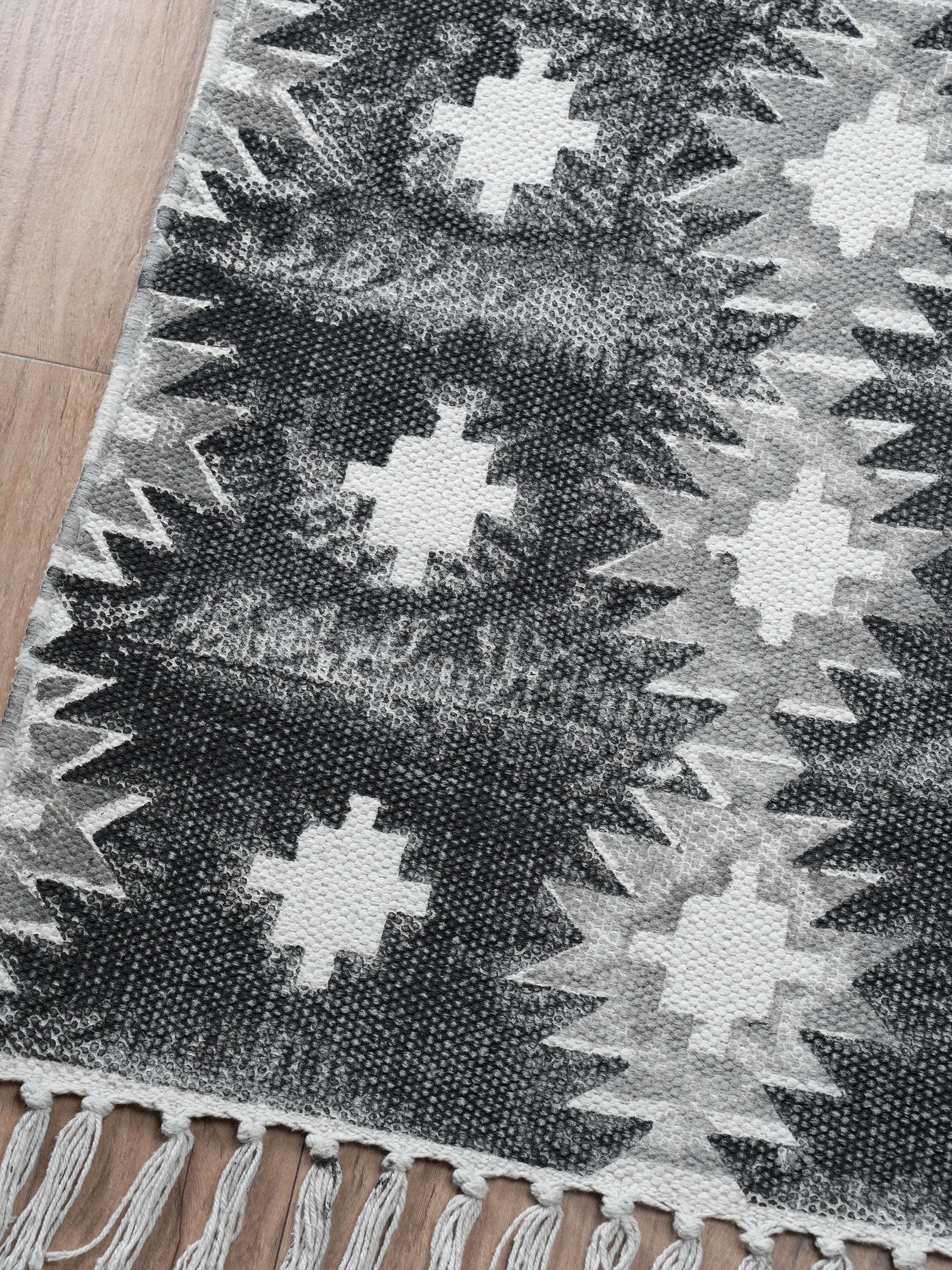 Ikat Block Print Rug