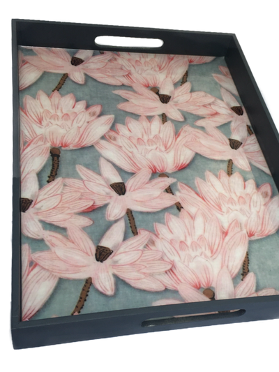 Floral Classic Gift Tray/ Serving Tray/ Valley of Flower Tray Home decor Tray - Factoh