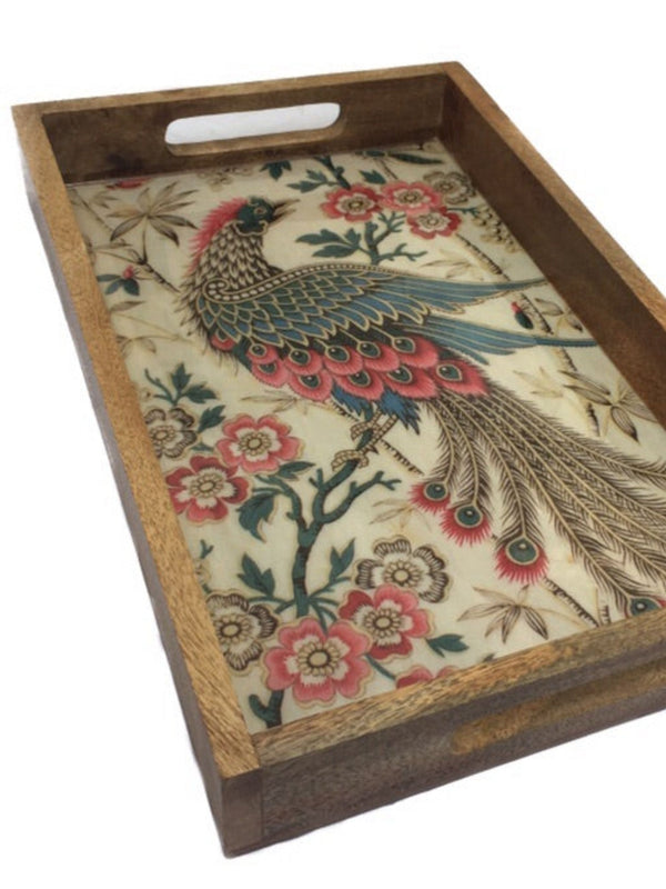 wood Tray large Vintage Persian Print - Factoh