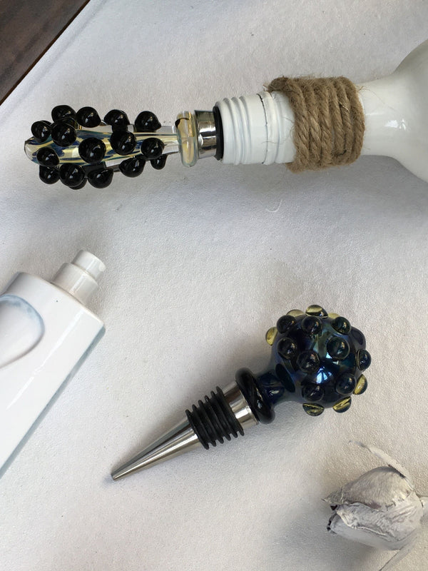 Wine Stoppers - Handblown Glass Very Unique - Factoh