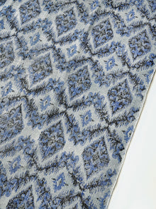 Indigo Damascus Cotton Rug