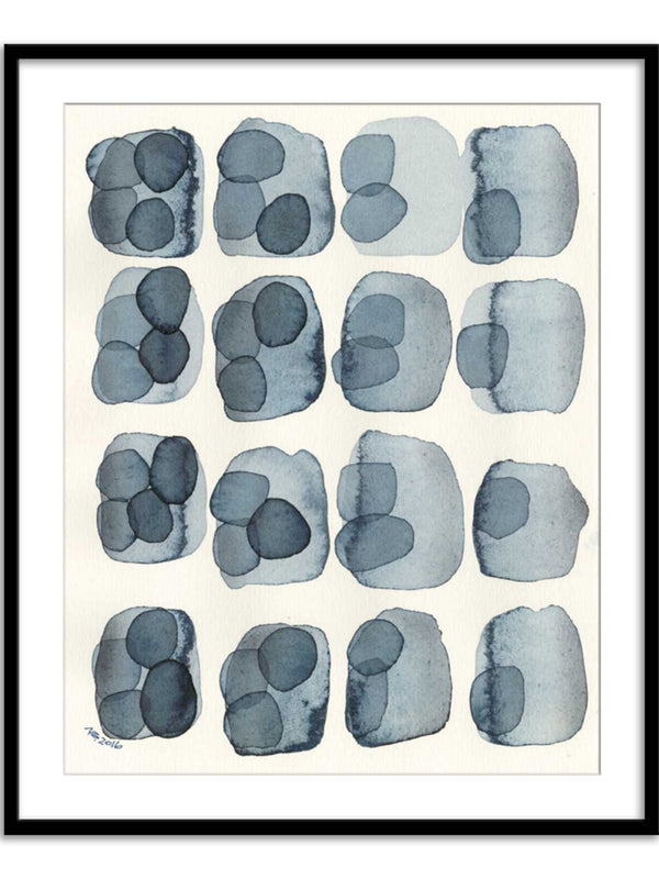 Wall Prints - Indigo Four
