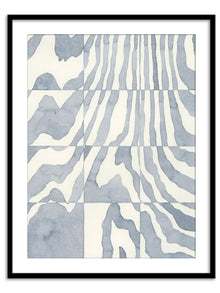 Wall Prints - Indigo Grain II