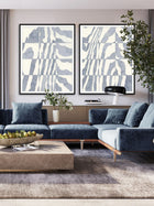Wall Prints - Indigo Grain III
