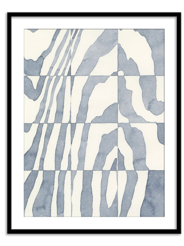 Wall Prints - Indigo Grain III