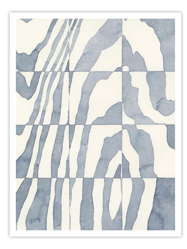 Wall Prints - Indigo Grain III