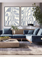 Wall Prints - Indigo Grain IV