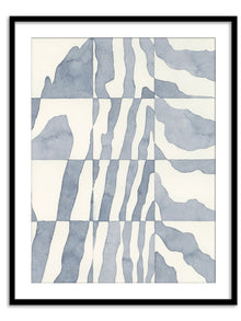 Wall Prints - Indigo Grain IV