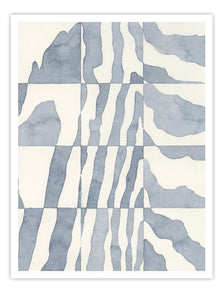 Wall Prints - Indigo Grain IV