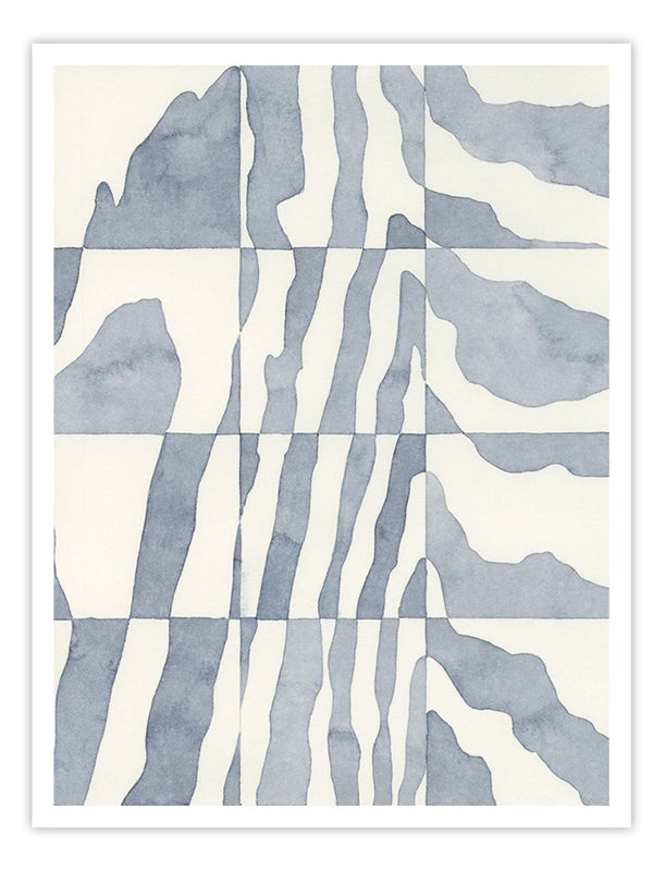 Wall Prints - Indigo Grain IV