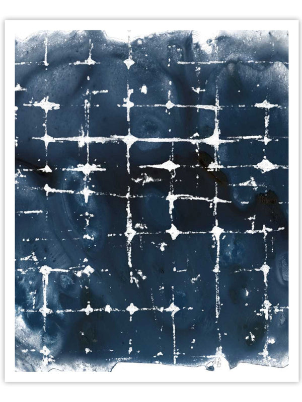 Wall Prints - Indigo Ink Motif II