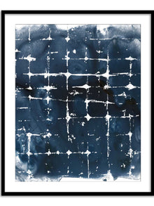 Wall Prints - Indigo Ink Motif II