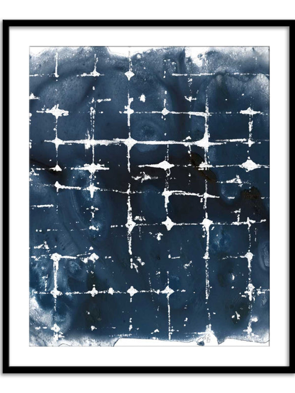Wall Prints - Indigo Ink Motif II