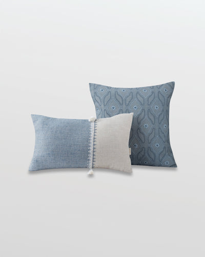 Cushion Cover - Izafi Stone Blue