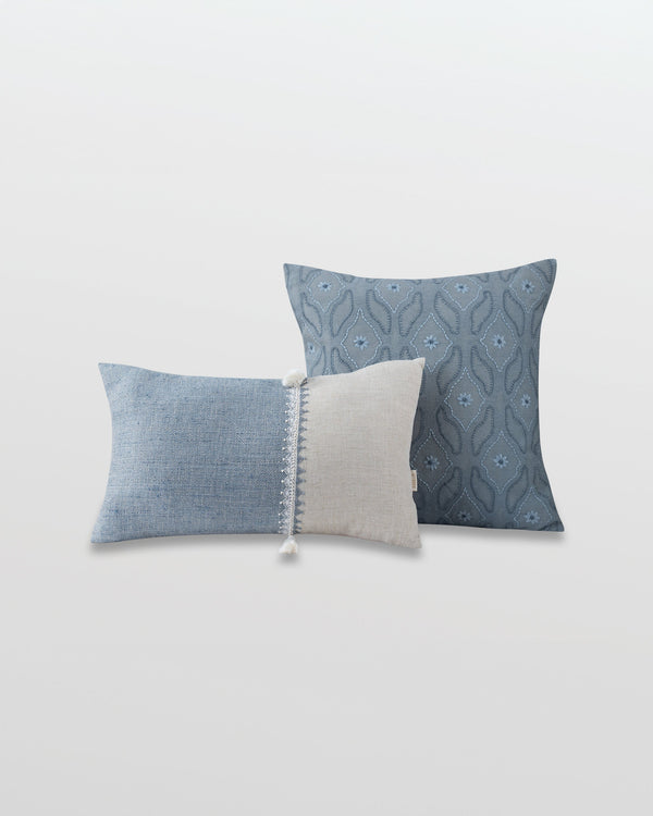 Cushion Cover - Izafi Stone Blue