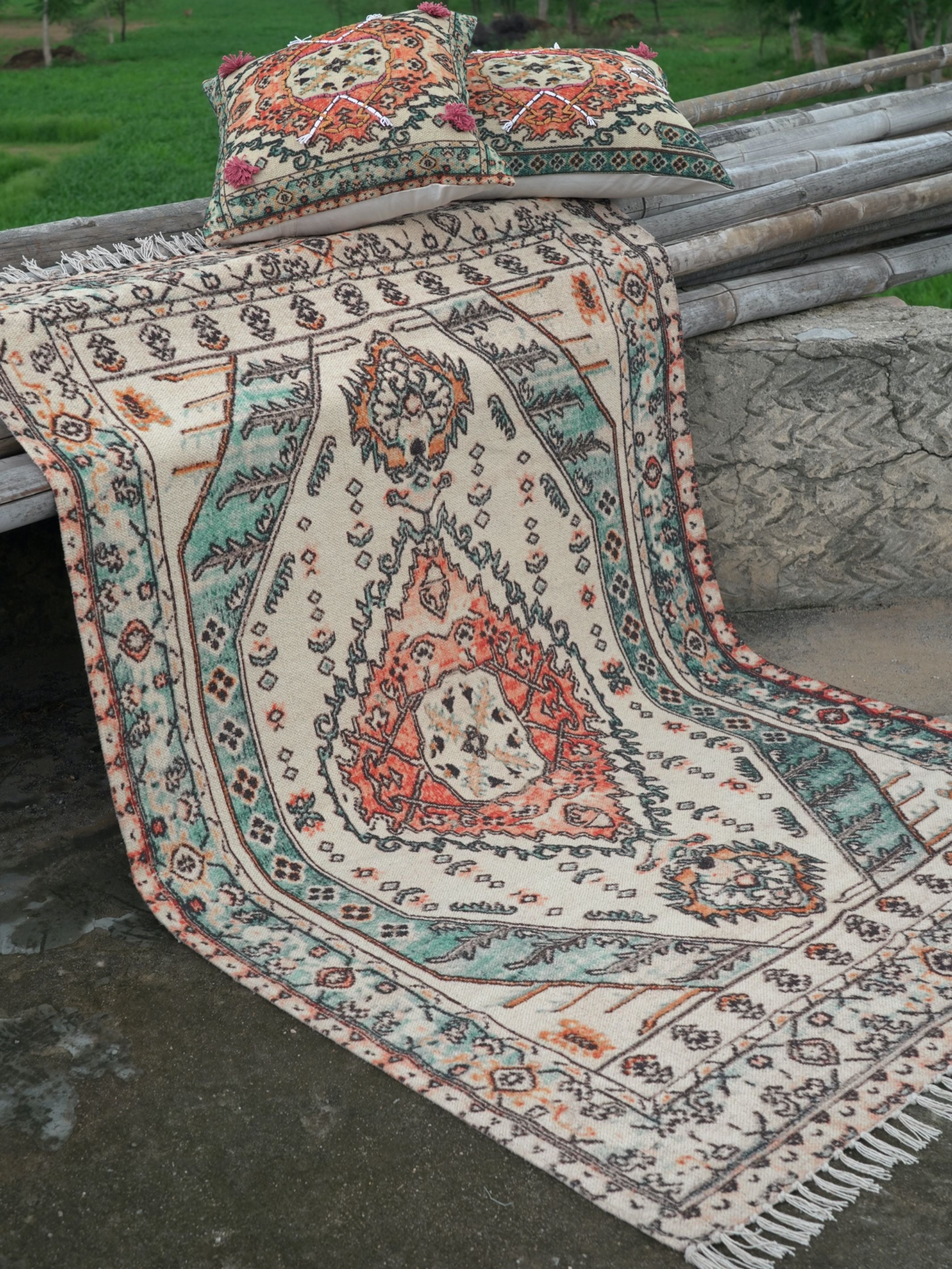 Printed Cotton Rug - Izi