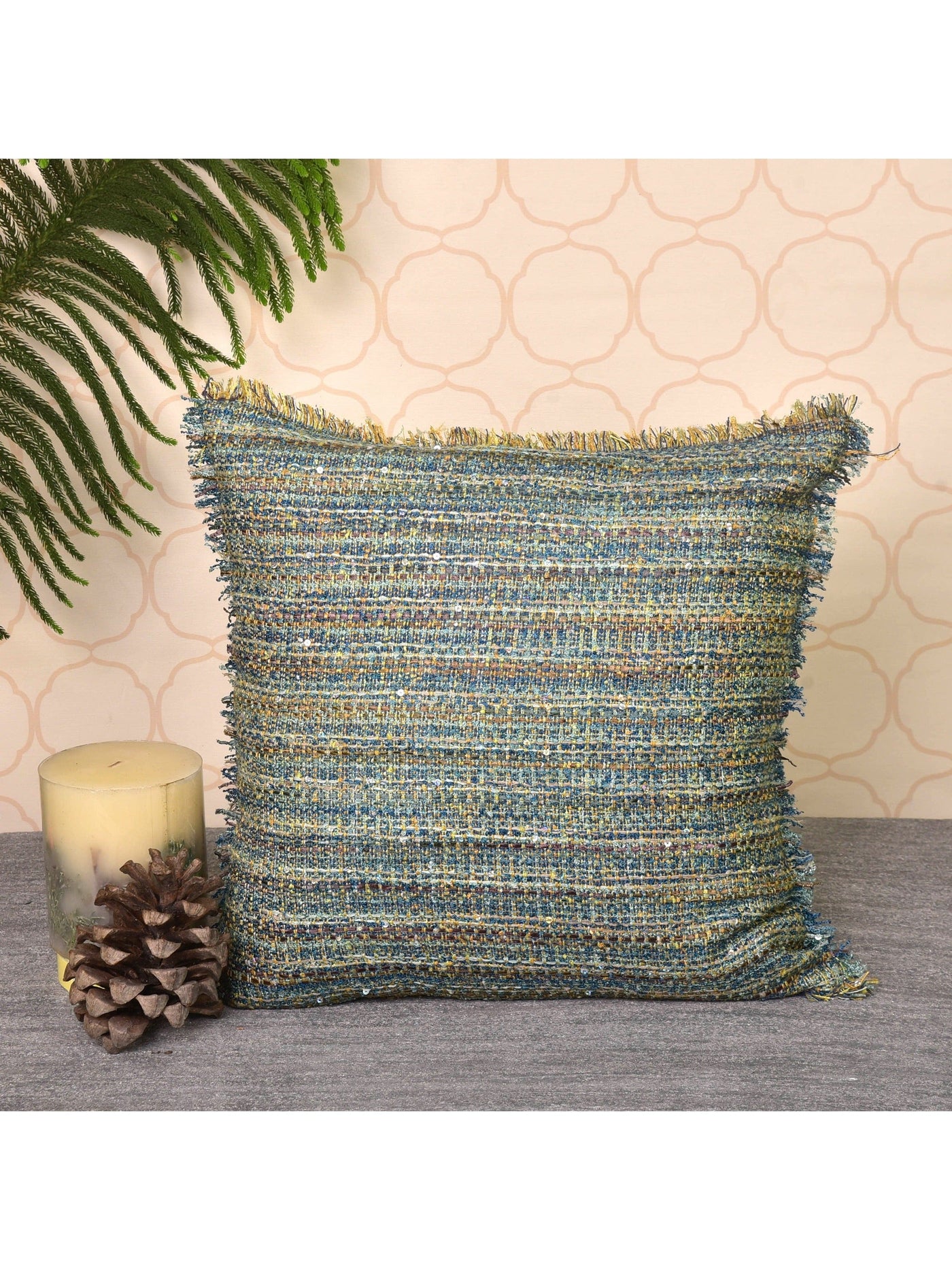 Jingle Cushion Cover Navy