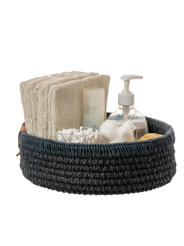 Jute Designer Basket - Black