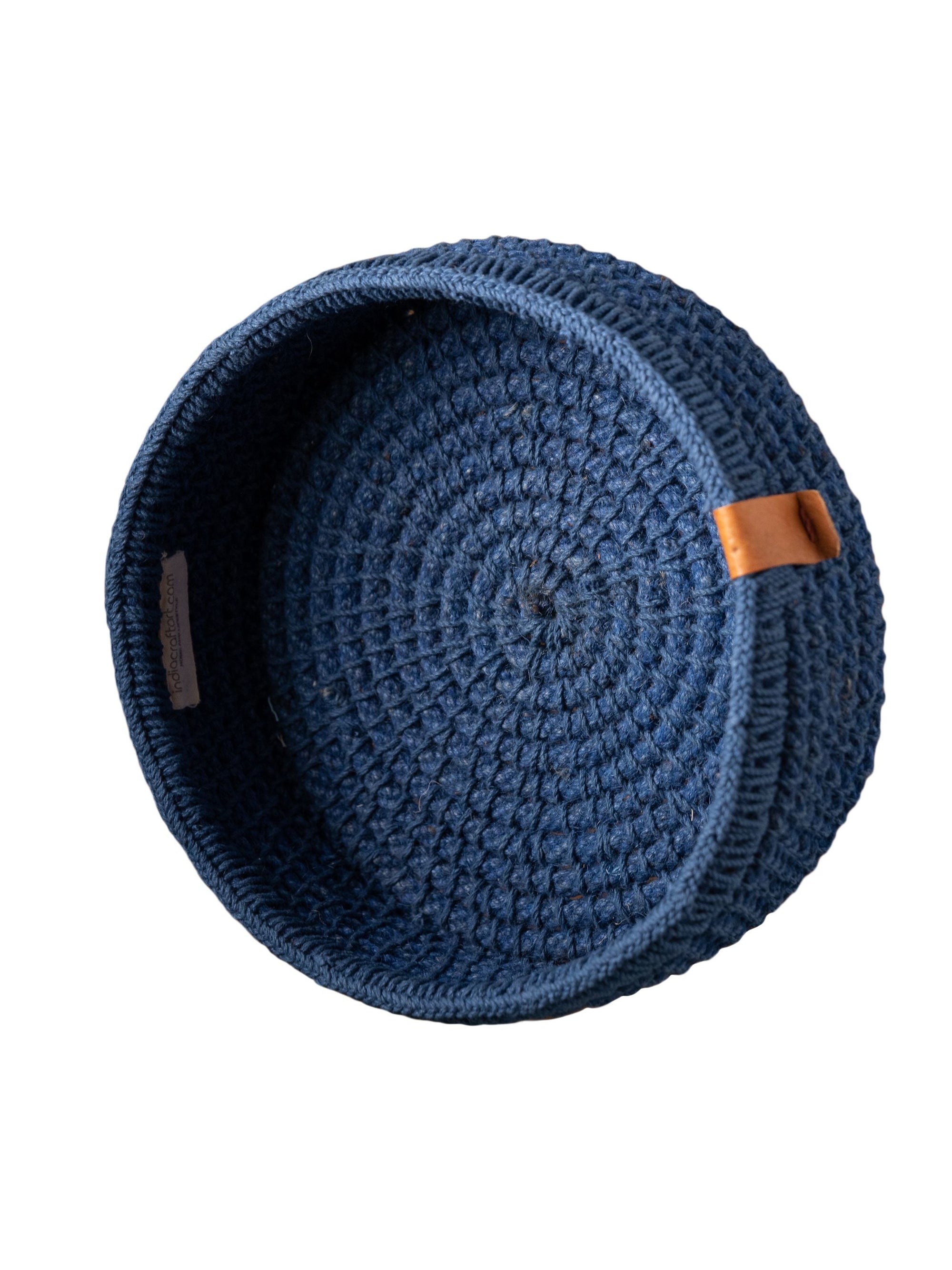 Jute Designer Basket - Indigo