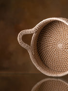 Jute Round Basket with Handle Large
