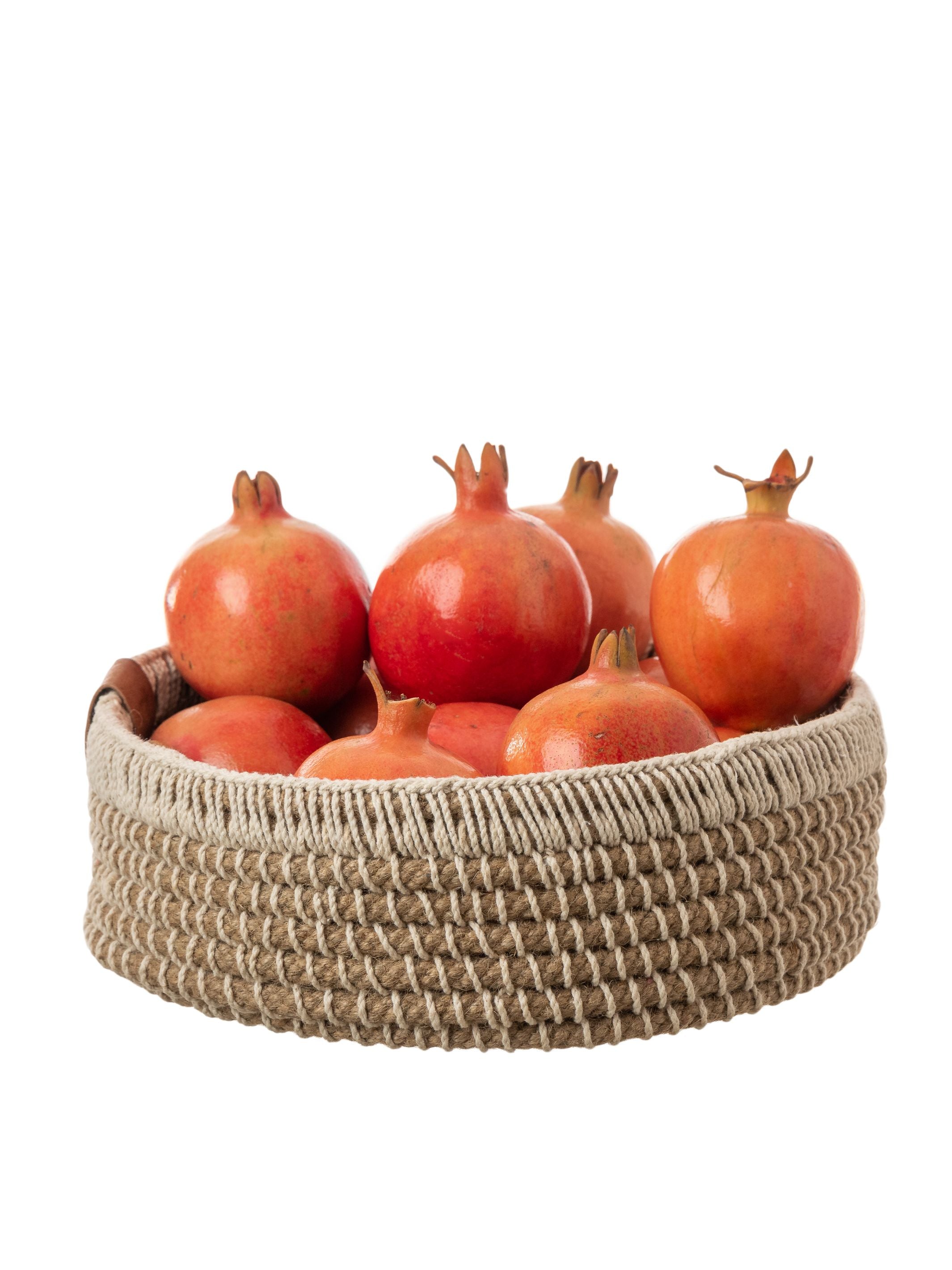 Jute Round Tray Basket