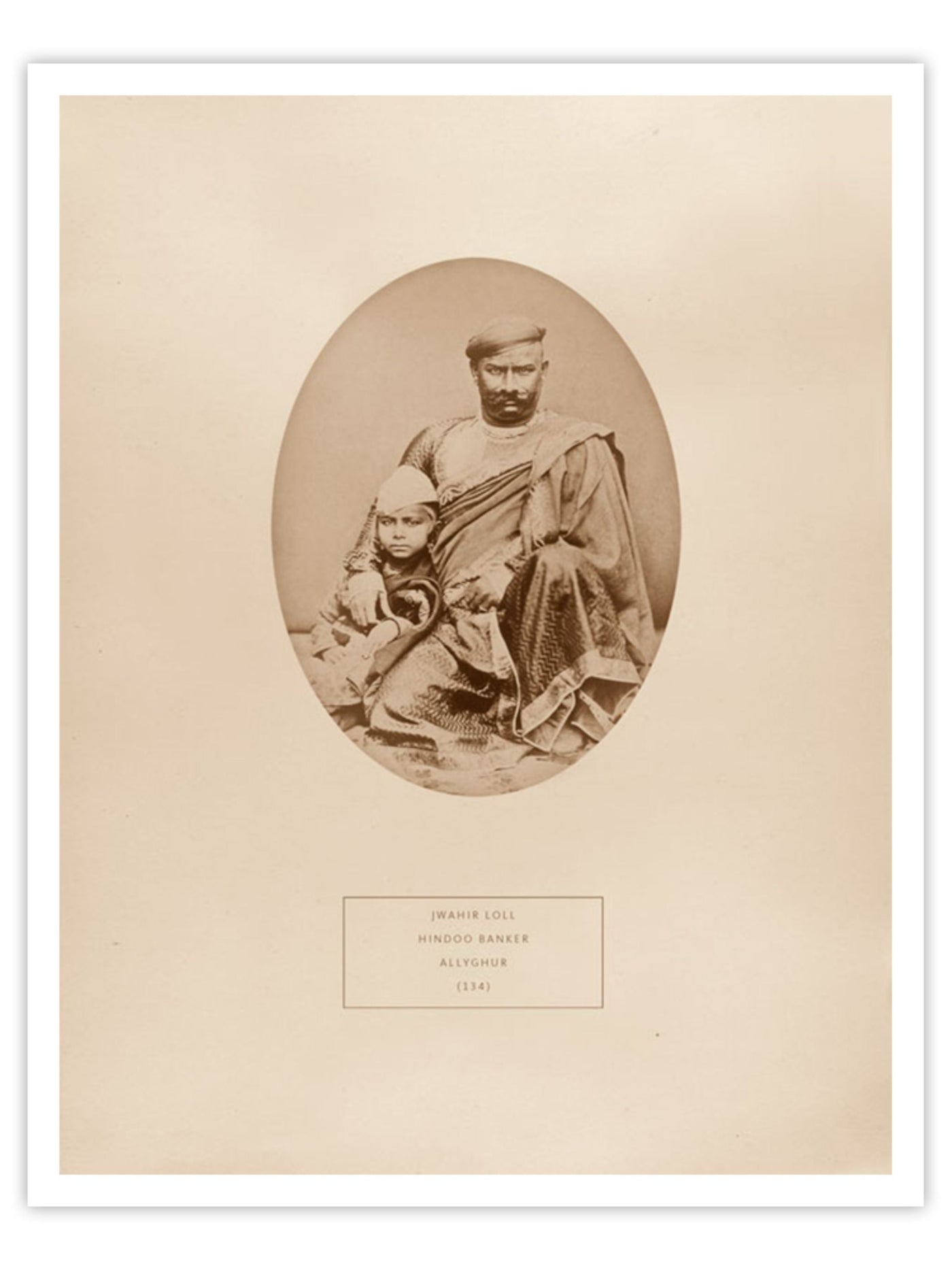 Jwahir Loll - a Hindoo banker from Allyghur Wall Prints