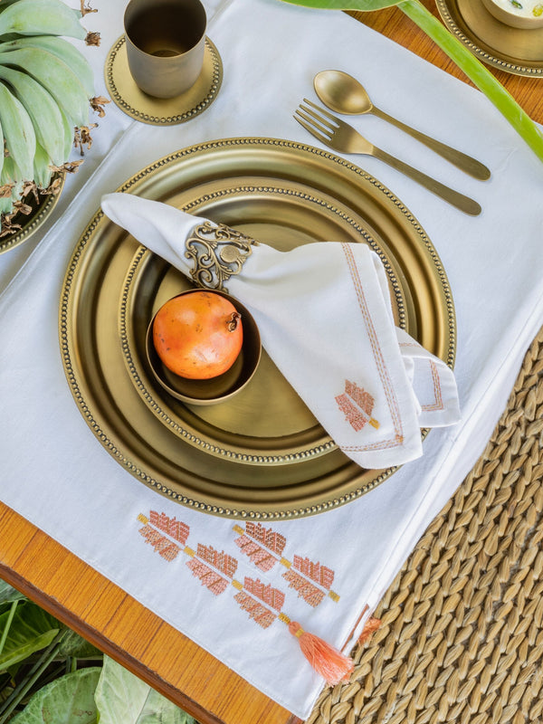 Table Napkins - Kanak Da Sitta Ivory (Set of 4)