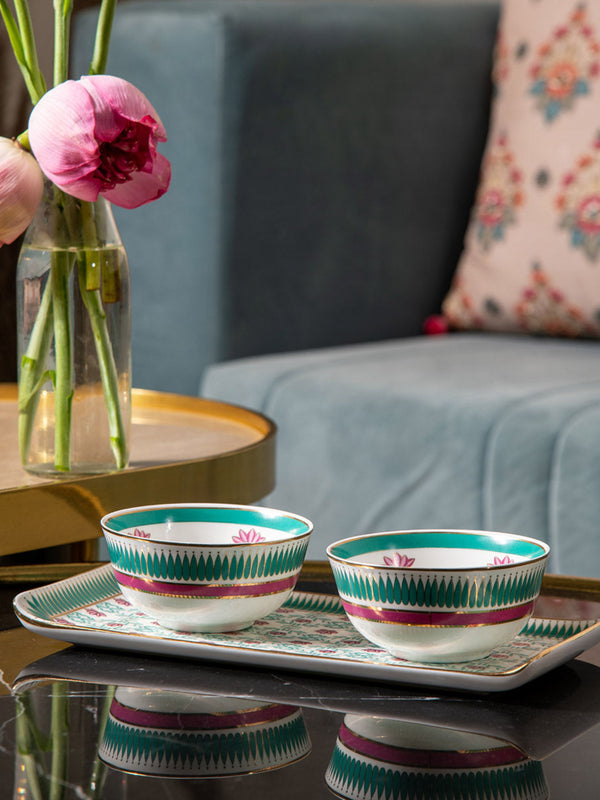 Kanwal Gift Set - Platter & 2 Bowls