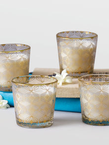 Kikli Silver Candle Set of 4