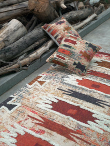 Kurt Embroidered Cotton Rug