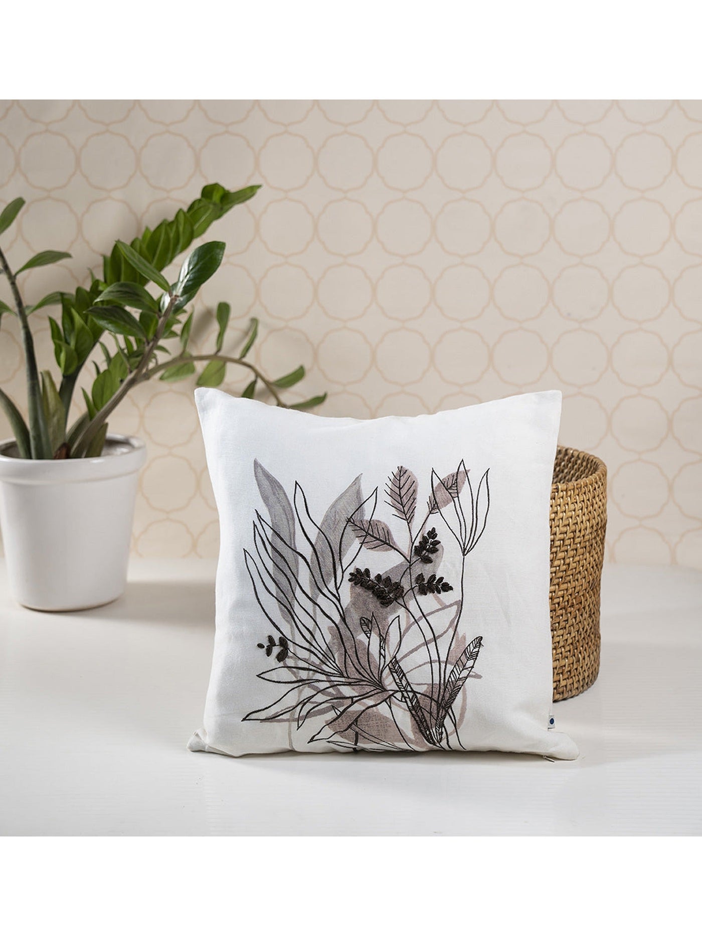 Cushion Cover - Leaffy Affair Neutral