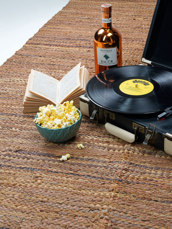 Leather Crafted Rug