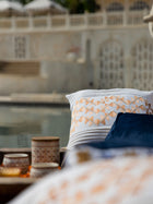 Cushion Cover - Lehar white Embroidered