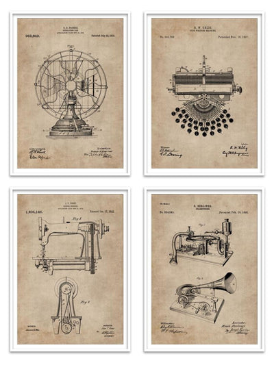 Wall Prints - Living Room Series - Everyday Objects Set of 4