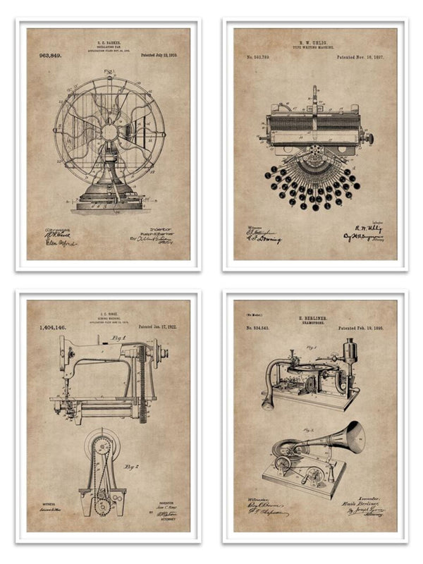 Wall Prints - Living Room Series - Everyday Objects Set of 4