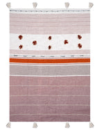 Throw - Mahogany Embroidered