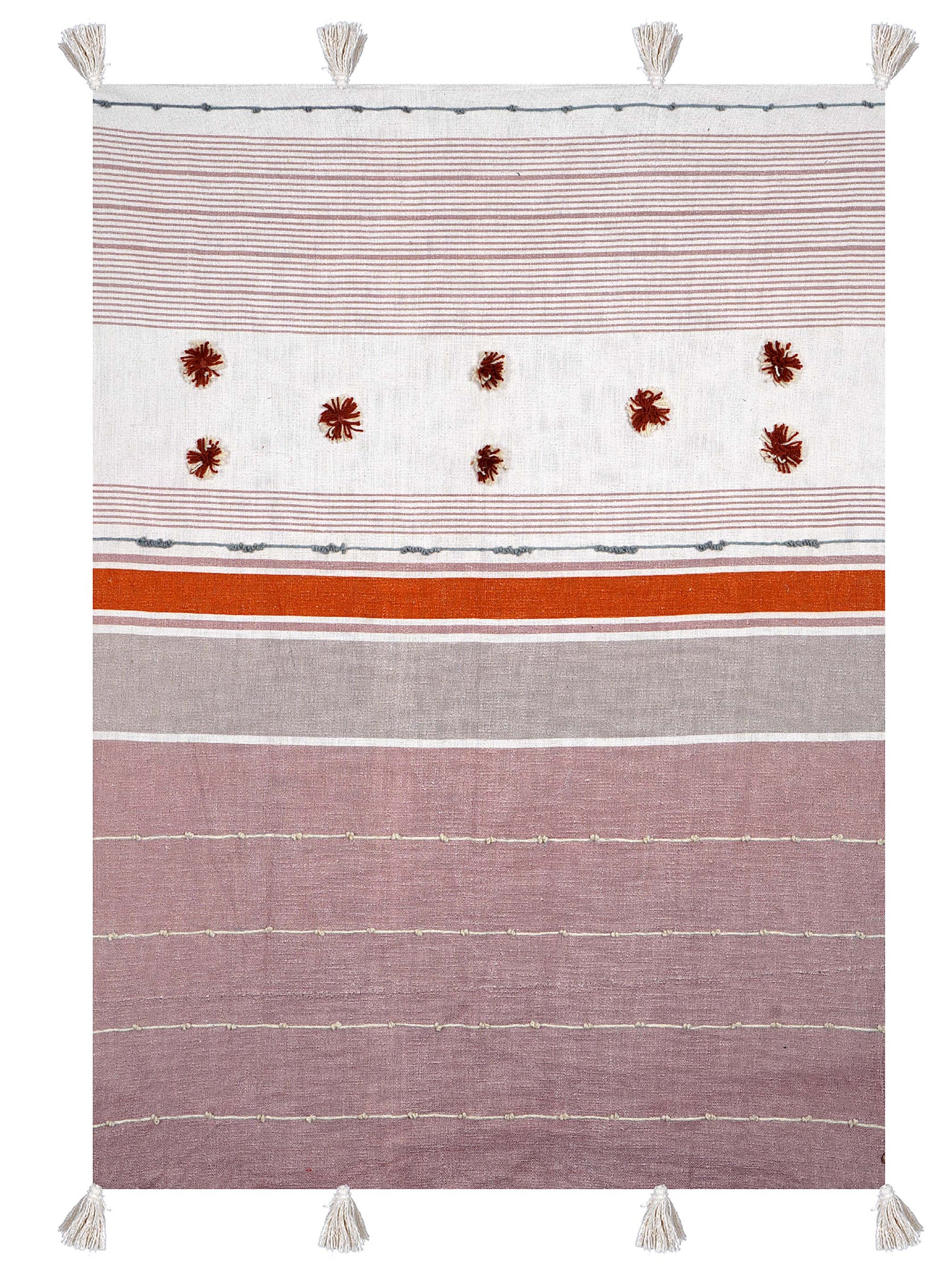 Throw - Mahogany Embroidered