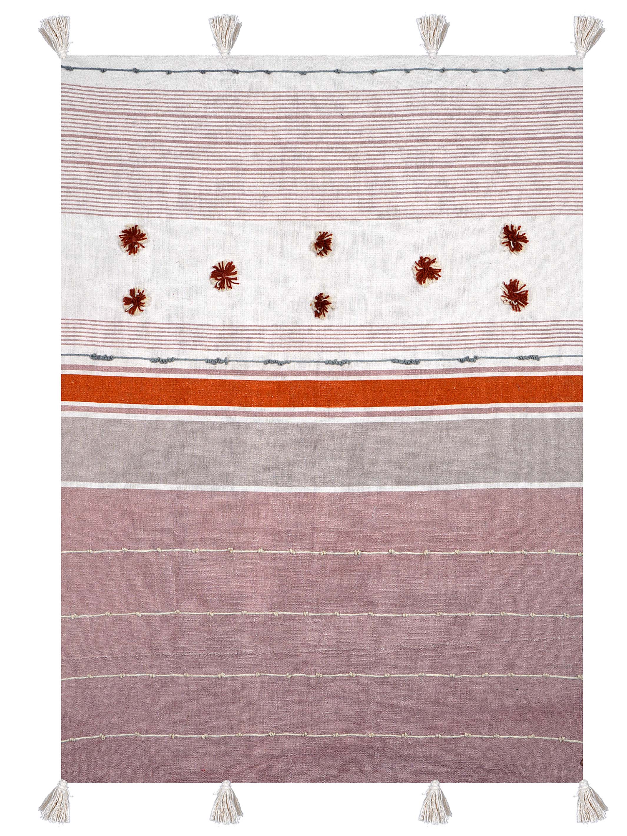 Throw - Mahogany Embroidered
