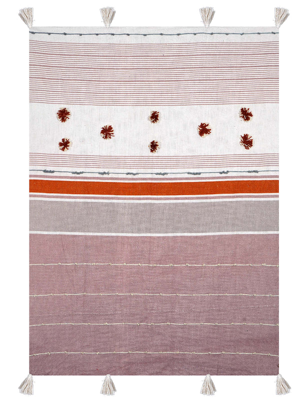 Throw - Mahogany Embroidered