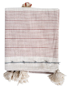 Throw - Mahogany Embroidered