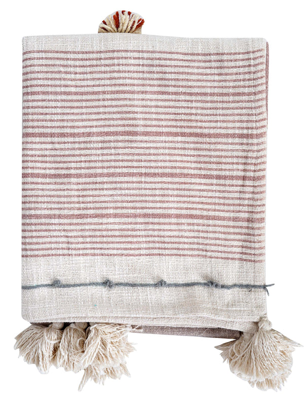 Throw - Mahogany Embroidered