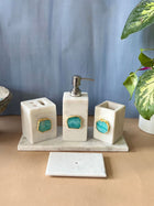 Bathroom Vanity Set - Marble with Agate Green