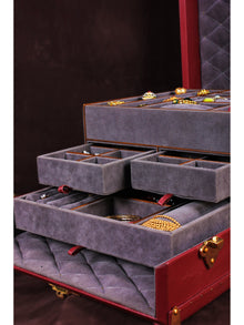 Maroon Glory Jewellery Trunk