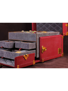 Maroon Glory Jewellery Trunk
