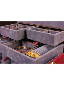 Maroon Glory Jewellery Trunk
