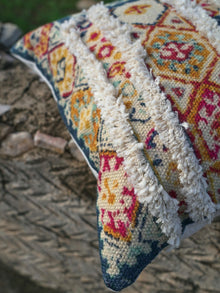 Cushion Cover - Mavi Embroidered Cotton