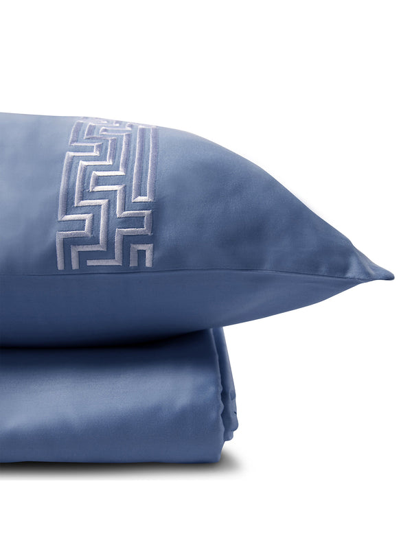 Bedsheet - Maze Powder Blue